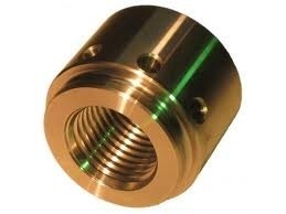 ASTM / AISI / BS CNC Machined Parts , Copper / Brass End Cap Small CNC Lathe Machining