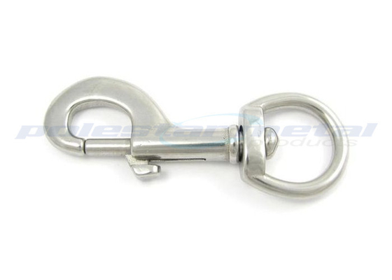 Customized 304 Stainless Steel Carabiner Snap Hook D Ring Swivel For Handbag